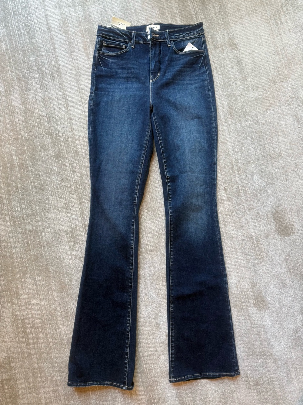 NEW LAGENCE SELMA High Rise Sleek Baby Boot Women’s Dark Blue Jeans